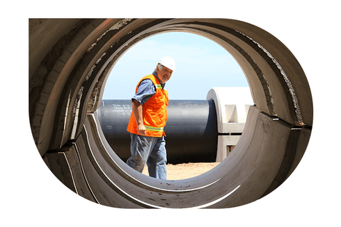 Adult man at construction site - Inter American Development Bank - IDB Strategy